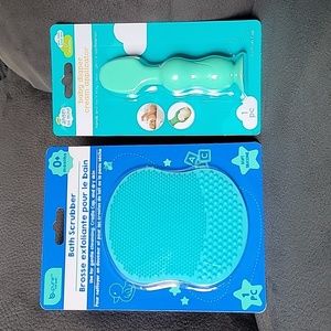 Baby Bath Scrubber & Diaper Cream Applicator - NIB